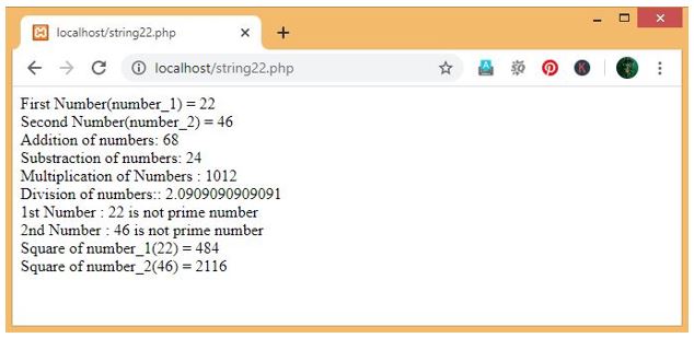 program to print addition and subtraction