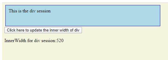 jQuery innerWidth 10 PG