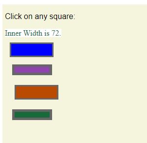 jwhen green box is clicked