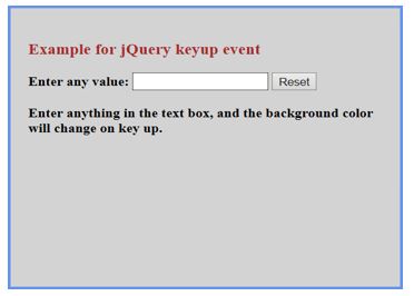jquery keyup () 1