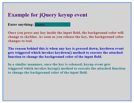 jquery keyup () 6JPG