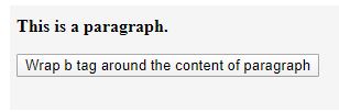 Wrap b tag