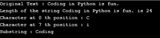 python substring