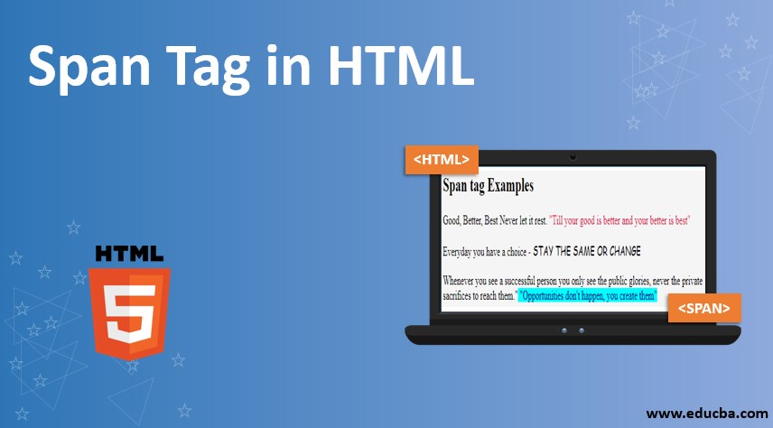 Span Tag in HTML