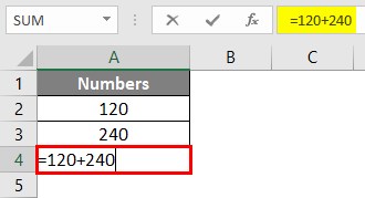Write Formula in Excel 1-2