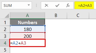 Write Formula in Excel 1-5