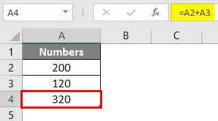 Write Formula in Excel 1-7