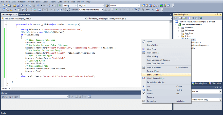 ASP.NET Download File 6