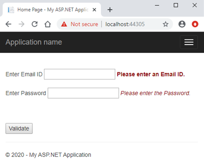ASP.NET RequiredFieldValidator - 4