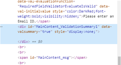 ASP.NET ValidationSummary - 2