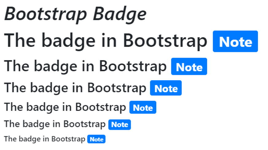 Bootstrap Badge-1.1