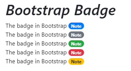Bootstrap Badge-1.3