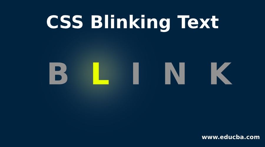 CSS Blinking Text