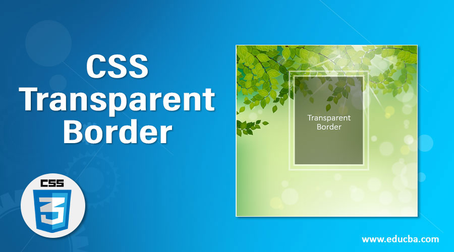 CSS Transparent Border Creation of Transparent Border using CSS
