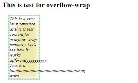 CSS Word Wrap 1-1