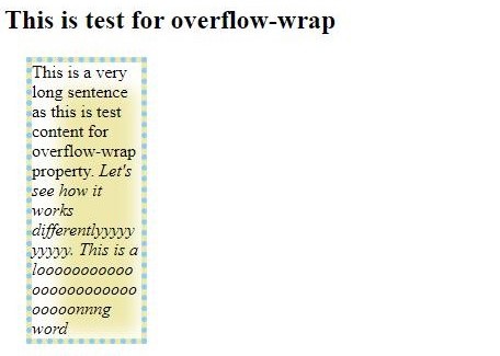 CSS Word Wrap 1-2