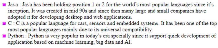 CSS lists - Example2