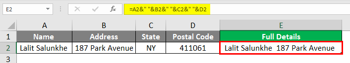 Insert Carriage Return in Excel 2-4