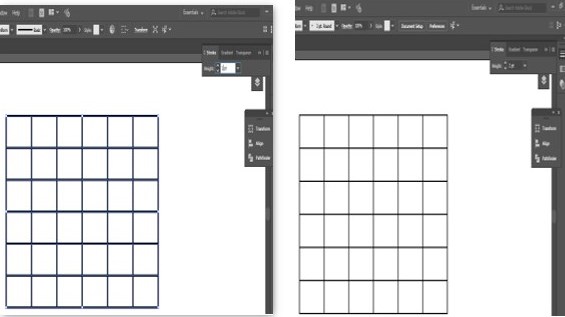 Create Table in Illustrator - 20
