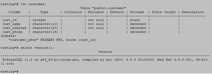 Cursors in PostgreSQL output 2.2