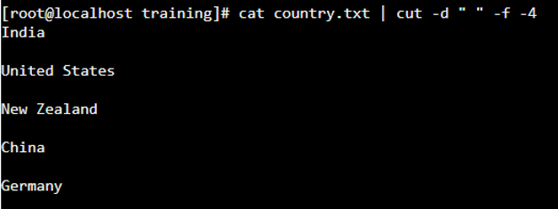 Cut Command in Linux cat output 1.3