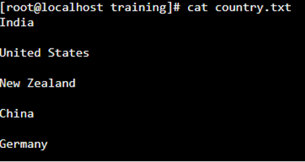 Cut Command in Linux cat output 1