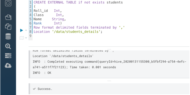 External Table in Hive