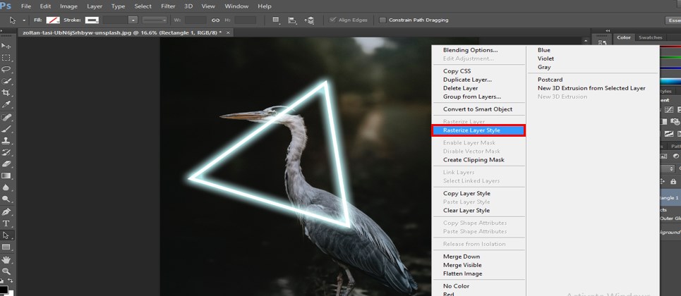 Rasterize Layer Style