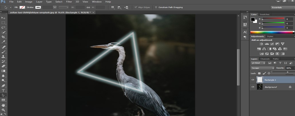 decrease the opacity