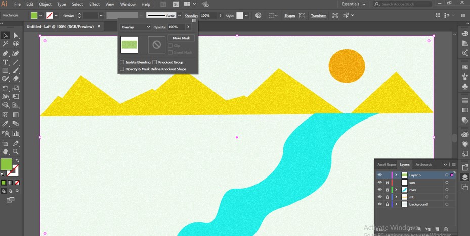 How to Add Texture in Illustrator -21