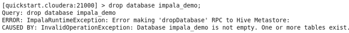 Impala Database command 6