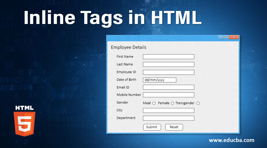 Inline Tags in HTML
