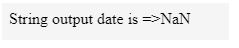 String Output Date