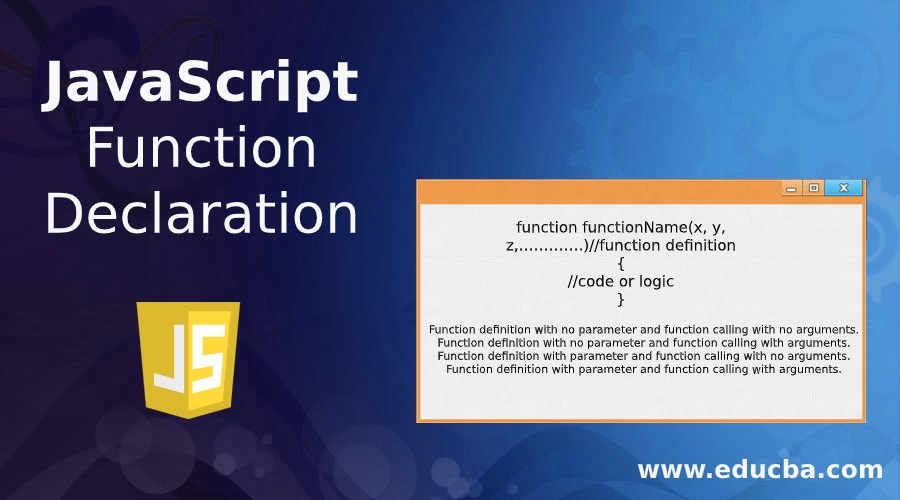 JavaScript Function Declaration