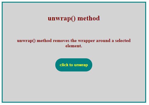 Jquery unwrap 1