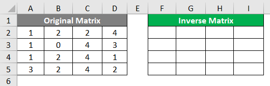 Inverse of a 4X4 Matrix 2-1