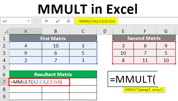 MMULT in Excel