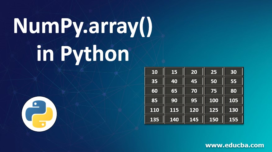 NumPy.array() in Python