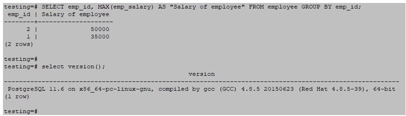PostgreSQL GROUP BY op 5