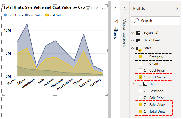 Power BI Chart Example 8