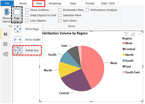 Power BI Pie Chart 1-10