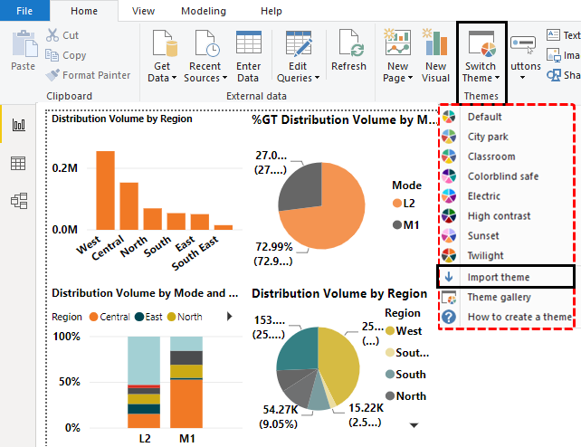 Power BI Themes Example 10