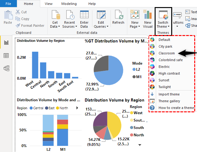Power BI Themes Example 6