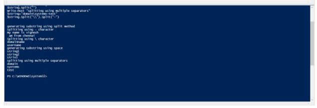 Powershell split string 1