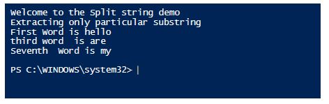 Powershell split string 6
