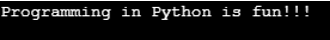 Python if main output 2