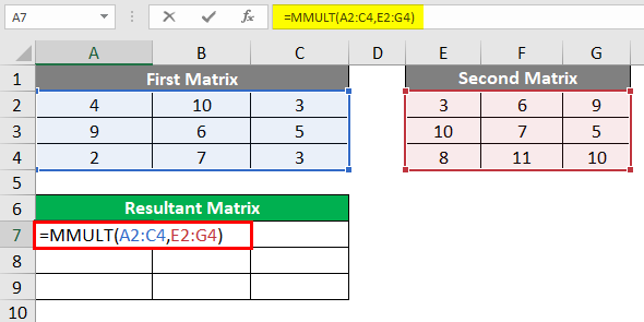 Resultant Matrix 2-4