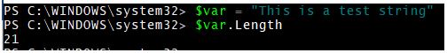String in PowerShell 2