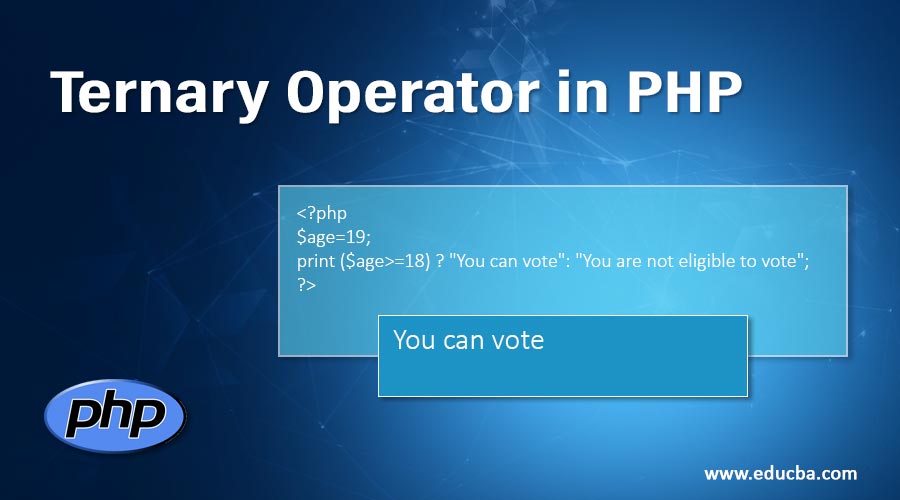 Ternary Operator in PHP