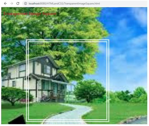 Transparent Border in CSS 3
